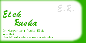 elek ruska business card